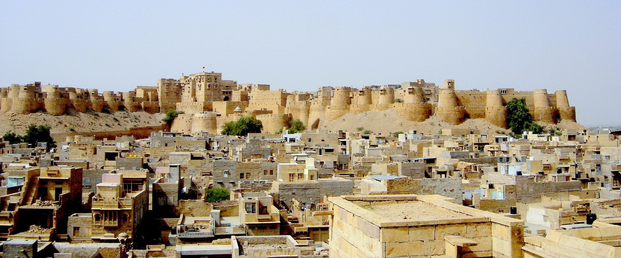 Jaisalmer Fort glowing in the evening light